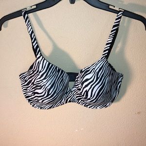 Zebra print bra